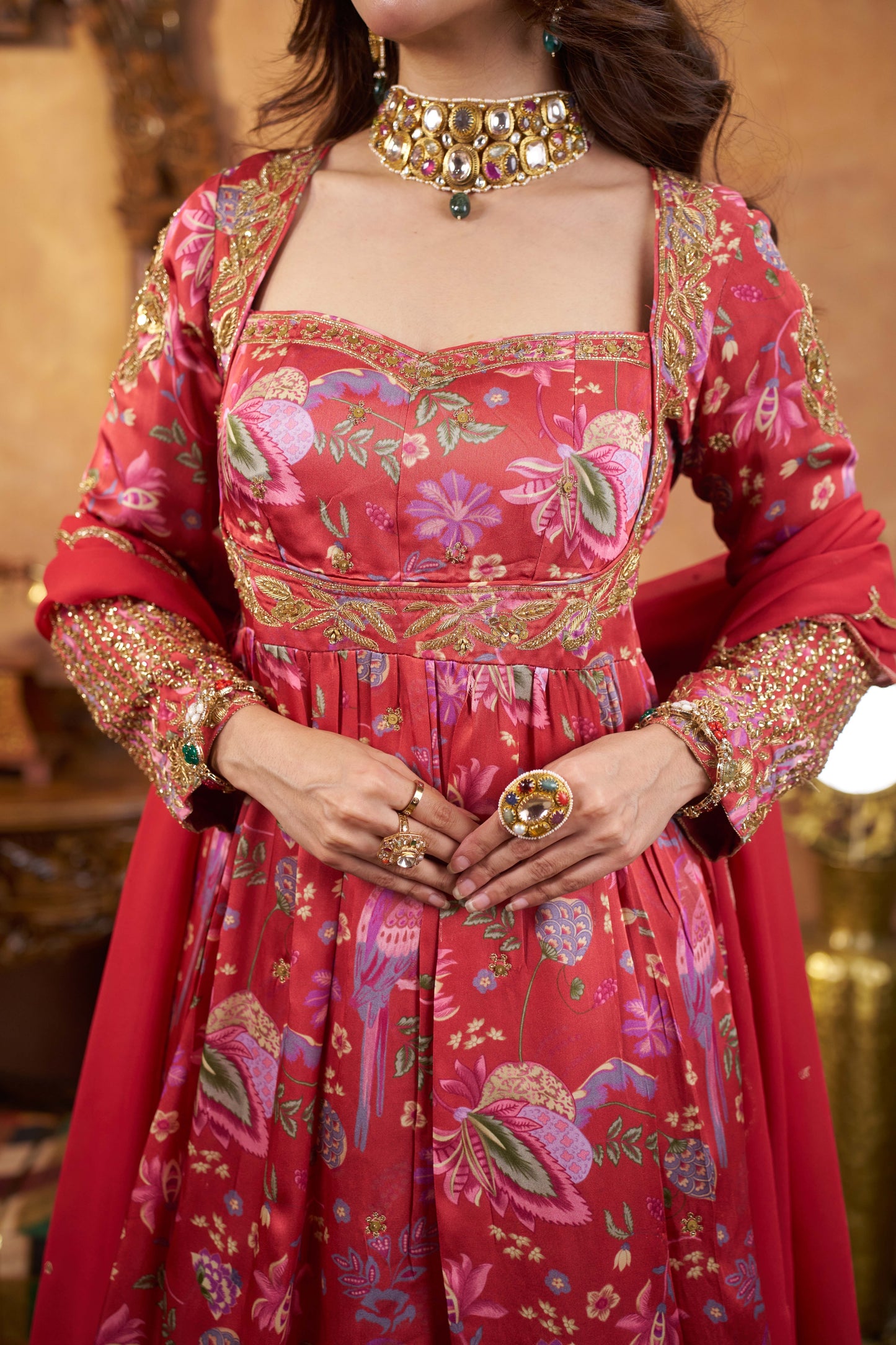 Rosette Bloom Sharara Set