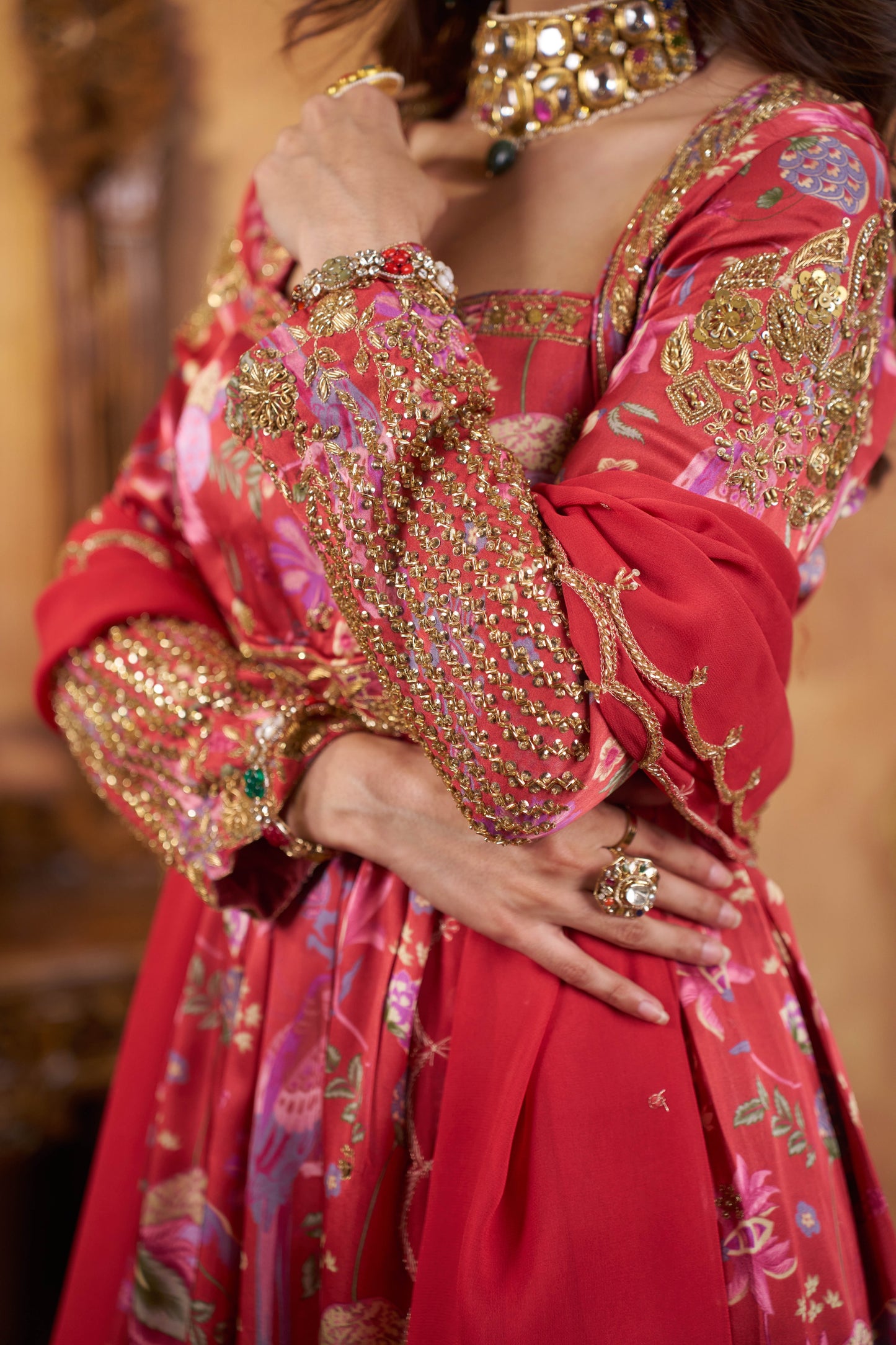 Rosette Bloom Sharara Set